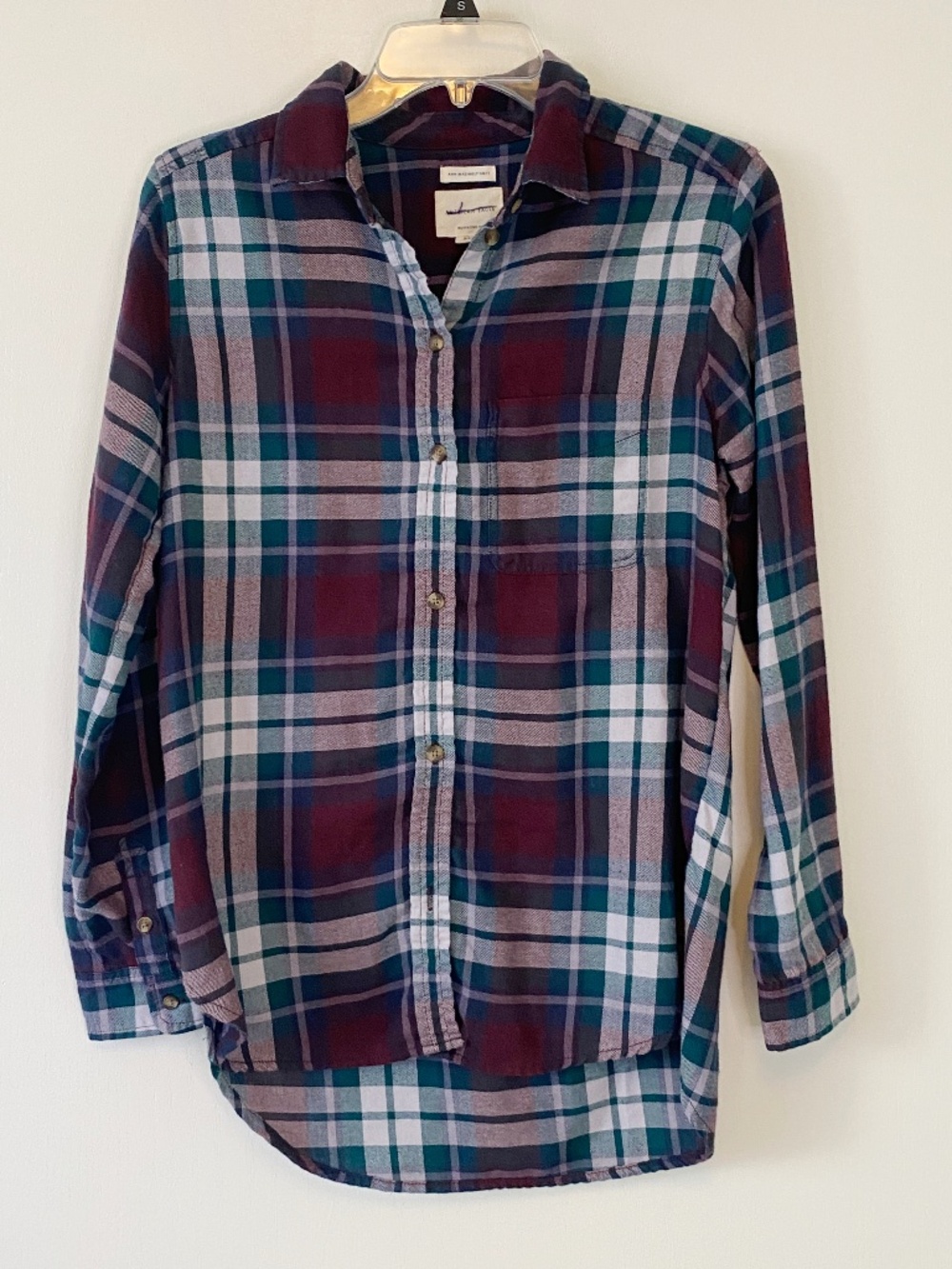 American Eagle plaid shirt size S